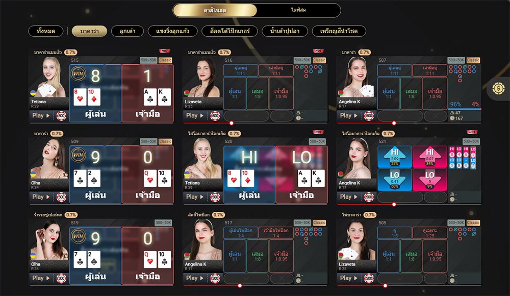 ห้องบาคาร่า ufa